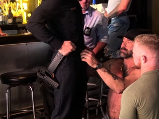 Cops raid a daddy bar for an orgy – Part 1