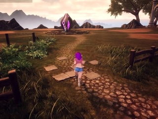 Foxy 3D Superwoman bounces up and down on a cock