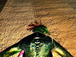 Hot 3D redhead licking a pussy while getting fucked