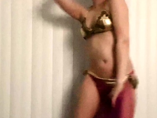 Huge juggs brunette fatty strips and jerks solo