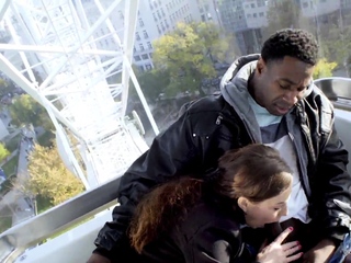 Nasty brunette pornstar with big boobs