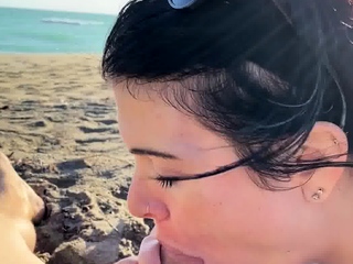 Perfect brunette babe enjoys a hard POV fuck