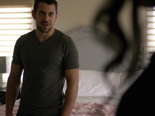 Realtor tgirl sucking buyer before bareback sex in couple