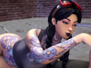 Solo british slut masturbating with toy