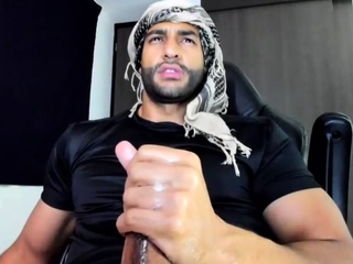 Solo masturbation and gay climax