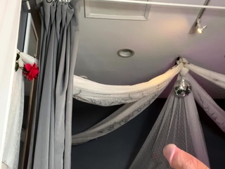 Solo shemale amateur with huge tits masturbating