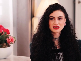 Trans Shiri AllWood gets a footjob and fucks a tattooed girl