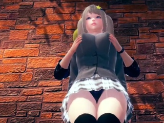 Two 3d cartoon cuties are ready for their bath