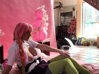 Amateur redhead masturbates then gives a blowjob