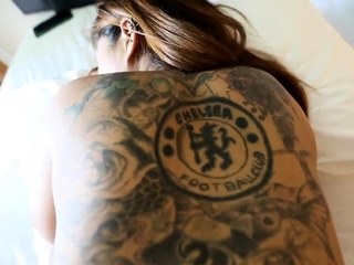 Amateur slut in red PVC ass fucked hardcore