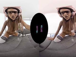 Brunette amateur teen fucks in public POV