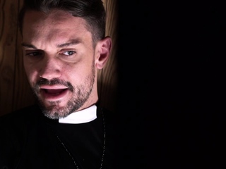 Catholic Boy Edward Terrant Confessing Sins To Priest