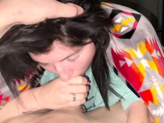 Czech amateur blowjob and fucking POV in public