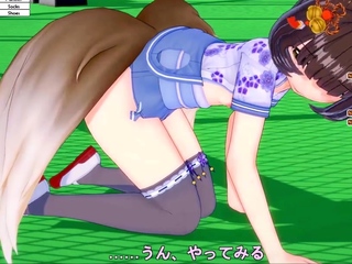 Hentai chick enjoys anal sex at the gym