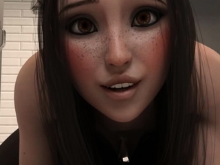 Hot 3D redhead licking a pussy while getting fucked