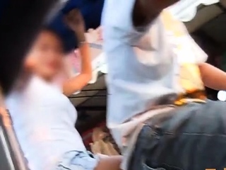 Luxurious asian Ariana cums from dink riding