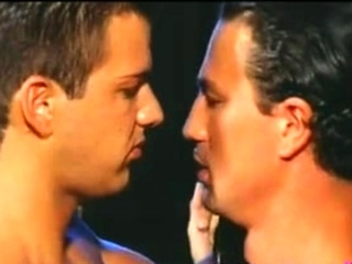 Ripped gay stud takes a hard dick in the ass in fetish play