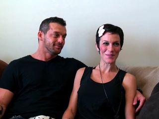 Stud husband fucked rough his horny wife