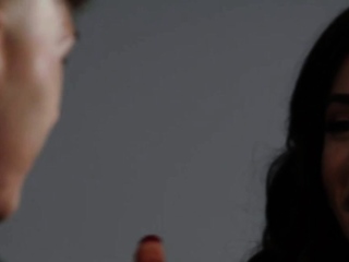 Tall brunette tbabe Ariel Demure hardcore bareback anal ride