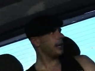 Tasty brunette floozy with huge natural tits bangs well