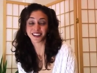 Tasty brunette teen Cristina fucked from behind