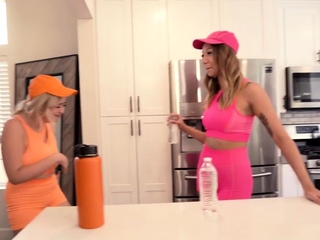 Teen BFFs Chloe , Kimora and Madi hop on Joshua’s cock