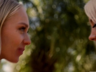 Two hot teens lick their pink pussies and their wet asses