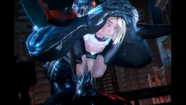 Venom fucks Spidergwen’s asshole hard