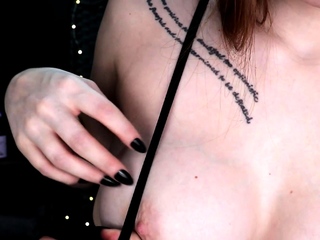 Webcam amateur Sexy teen touching her big tit