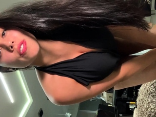 Amateur Busty Brunette Striptease