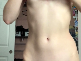 Amateur small tit banged