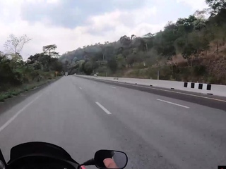 Big ass Thai amateur GF sucks and rides