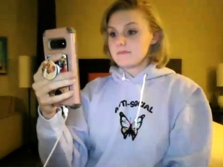 Busty blonde mature solo masturbation for webcam