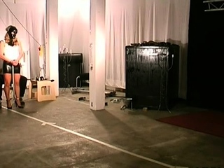 Cheerful cutie gets her fingers busy as she strips