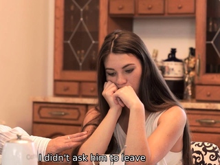 DADDY4K. Breakfast ends for mature guy and his sons GF