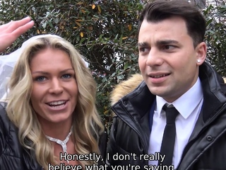 DEBT4k. Czech bride Claudia Macc fucked in front