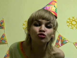 Foxy blonde floosy Misha gets licked and nailed