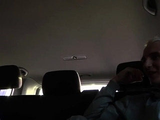 Handsome homosexual guy gets anal gangbanged enjoys car sex