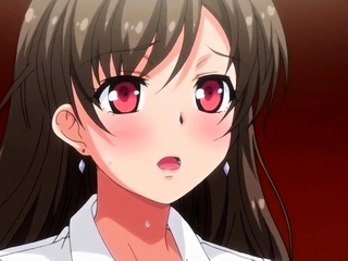 Hentai redhead gives blowjob and having sex