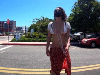 Hot amateur shakes her big boobs