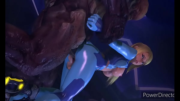 Hot Zero suit Samus takes huge cock up the ass