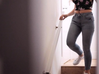 Lesbian busty bigboobed choco white duo enjoy tribbing