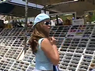 Little April masturbates