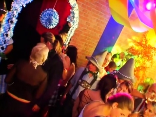 Loads of pussies and wicked perky boobs during orgy party