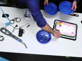 Perfect wet gift for dirty LP officers