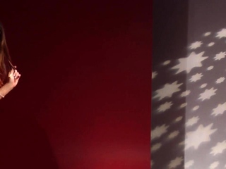 Sexy brunette lesbians in stockings strap on fucking