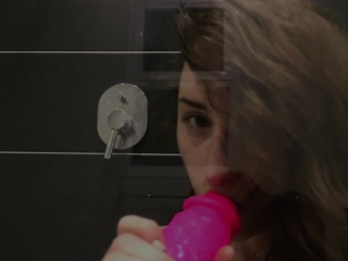 Sexy teen ebony solo toy masturbation