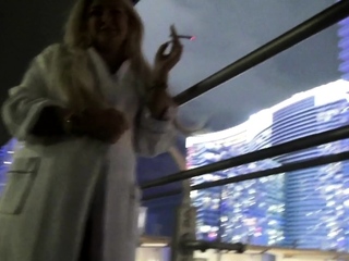 Smoking babe gets fucked after casting