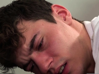 Spanked slim Latino sucks before breeded by DILF for cum