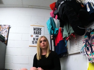 Teen fucked by cop because of lingerie